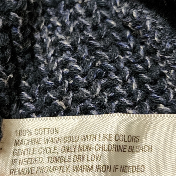 Merona Navy Textured Knit Sweater - Picture 9 of 10